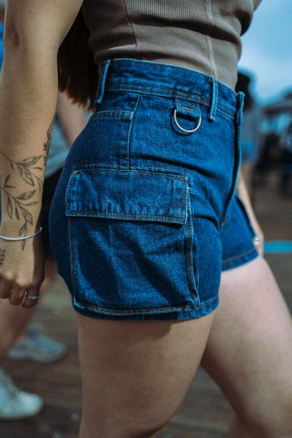 Denim Cargo Shorts Bolívia (3434)